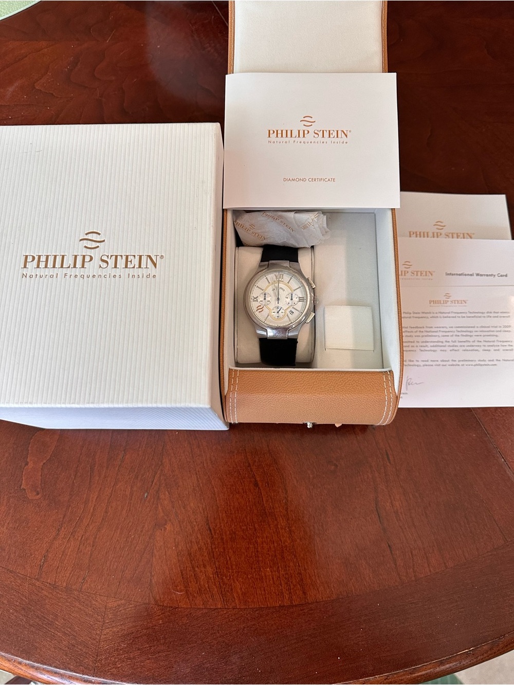Philip Stein Signature Chronograph Men’s Watch Complete Box & Papers